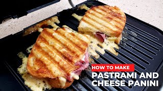 Pastrami and Cheese Panini  Vevor 7in1 Contact Grill with Removable Plates [upl. by Hueston]