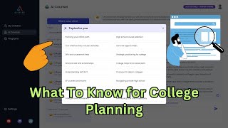 AI Counsel for Parents  From General Questions to Specialized College Planning Insights [upl. by Nahtaneoj]