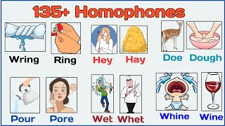 Theme 8 List of 135 Commonly Confused words HOMOPHONES homophones [upl. by Nelli]