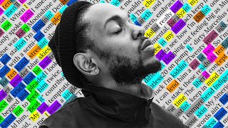 Kendrick Lamar How Much A Dollar Cost  Rhyme Scheme Highlighted [upl. by Nomzzaj]