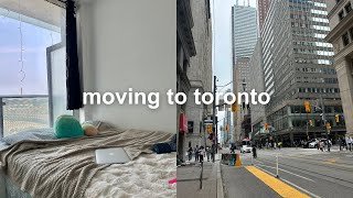 I MOVED TO DOWNTOWN TORONTO  apartment hunting amp moving vlog [upl. by Eidnil931]