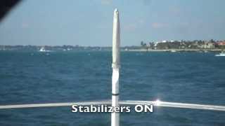 Sea Trial of Gyro Gale Stabilizers [upl. by Enelyar79]