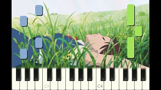 piano tutorial quotTHE CHAT WITH THE CATquot from quotThe Cat Returnsquot animation movie with free sheet music [upl. by Doownel870]