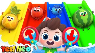 Ten Fruits on the Board  Sink or Float Song  Learn Numbers  Nursery Rhyme amp Kids Song  Yes Neo [upl. by Aivil]