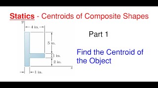 Calculate the Centroid for the Composite Shape – Statics Centroids Part 1 [upl. by Pierpont]