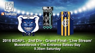 2016  BDAFL  2nd Div  Grand Final  Muswellbrook v Bateau Bay [upl. by Edurtreg120]