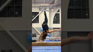 Gymnastics PIG Challenge 🐷😂 gymnast gymnastics sports gym olympics olympic fail fails d1 [upl. by Asum695]