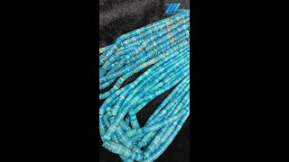 Natural turquoise heishi beads loose beads for Jewelry Making Bracelets Necklace size 410mm and 7mm [upl. by Phaedra]