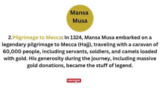 AFRIKAN TIMES 10 interesting historical facts about Mansa Musa the richest man in African history [upl. by Ratep]