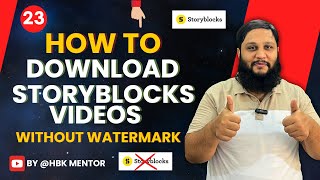 How to Download Storyblocks videos without watermark [upl. by Eiclek]