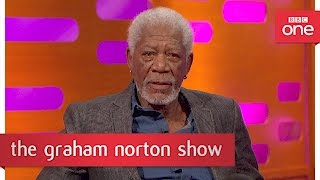 Morgan Freemans Shawshank style voiceover  The Graham Norton Show 2017 Preview  BBC One [upl. by Raseac]