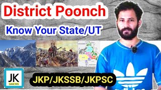 District Poonch  Know Your UT Jammu and Kashmir 🔥🔥 JKPJKSSBJKPSC  Day 2 History of Poonch jkp [upl. by Tamanaha]