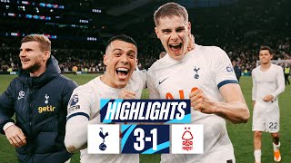 TOTTENHAM HOTSPUR 31 NOTTINGHAM FOREST  PREMIER LEAGUE HIGHLIGHTS  VAN DE VEN SCORES A SCREAMER [upl. by Hildie483]