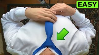 How to tie a tie EASY Windsor knot [upl. by Ahsekar]