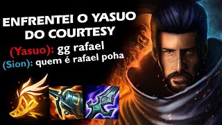 ENFRENTEI O COURTESY E ELE ME ENSINOU A DAR OUTSCALE EM QUALQUER BONECO LATE GAME APENAS COM YASUO [upl. by Areehs447]