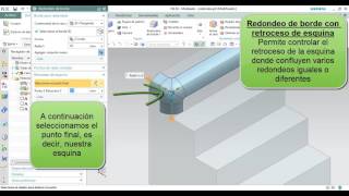 Redondeo de borde en NX10 [upl. by Araes]