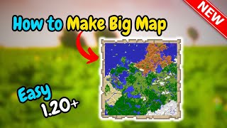 How to make a big map on minecraft Quick amp Easy [upl. by Tracee990]