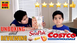 Costco Butter Garlic Shrimp Scampi by SeaPak Unboxing and Review [upl. by Crandale328]