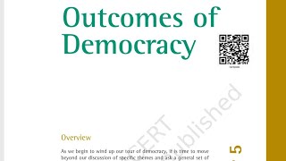 Outcomes of Democracy Civics Class 10 NCERT solutions [upl. by Carli]