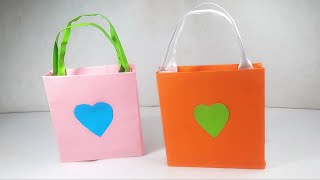 How to make paper gift bags  Very Easy [upl. by Eppes]