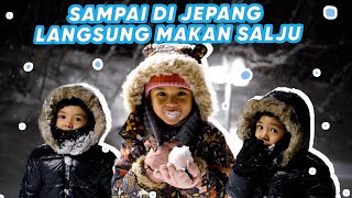 BARU SAMPAI JEPANG NASTUSHA DAN DANTE LANGSUNG MAKAN SALJU TENGAH MALAM [upl. by Keverne]