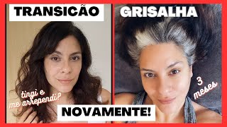 POR QUE TINGI OS GRISALHOS  DE VOLTA À TRANSIÇÃO GRISALHA [upl. by Hsenid]