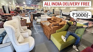 CHEAPEST FURNITURE MARKET DELHI  Sofa सिर्फ ₹3000 में  OCTO Furniture Nangloi Delhi [upl. by Herring]