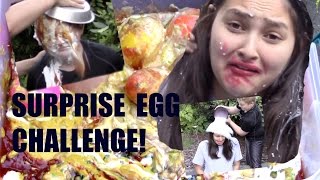 Surprise Egg CHALLENGE FUNNY CHALLENGE The TOYTASTIC Sisters [upl. by Nwahsit406]