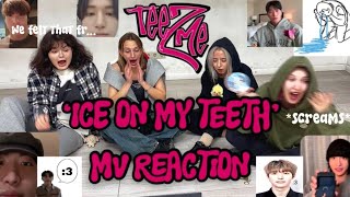 COVER DANCERS react to ATEEZ 에이티즈 — «Ice On My Teeth»  TEEZME cdt [upl. by Jamnes]