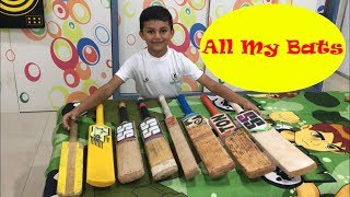 Angad Thakurs all cricket bats cricketchannel [upl. by Amarette]