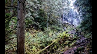 Kay Falls Autumn Cascade Malakwa BC Canada [upl. by Negem610]