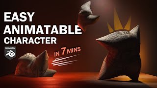 Blender tutorial Easy create animatable Character in 7 minutes [upl. by Robinetta]