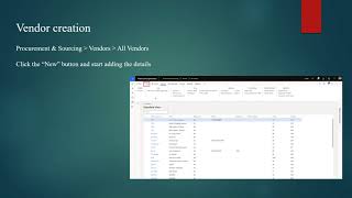 Session 2  Vendor Management Full Course  Microsoft Dynamics 365 [upl. by Hendrik118]