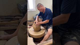 Making earthenware using traditional onggi techniques shorts pottery clay ceramic earthenware [upl. by Eednahs]