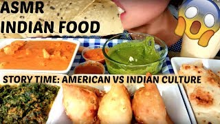 INDIAN Food MUKBANG 먹방 ASMR Eating Show Eating Sounds American vs Indian cultures suellASMR [upl. by Tiffie]