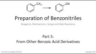 Preparation of Benzonitriles Part 5 From Other Benzoic Acid Derivatives [upl. by Damian60]