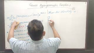 Gauss Hypergeometric Function 1 by Yogendra Bahadur Singh [upl. by Aneetsirk625]