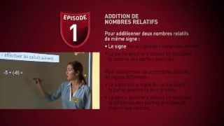 Maths 4eme 1  addition soustraction et multiplication de nombres relatifs [upl. by Adamis]