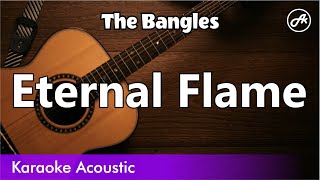 The Bangles  Eternal Flame karaoke acoustic [upl. by Rebmak]