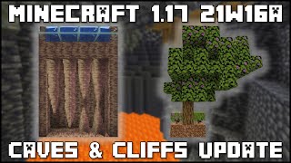 Minecraft 117  Snapshot 21w16a  Growing Dripstone amp Azalea Trees [upl. by Nnorahs]