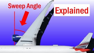 Why Airplanes Have Swept Wings  Aerospace Engineer Explains [upl. by Ydal]