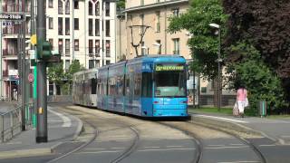 Straßenbahn Frankfurt Main  Linie 20 mit Doppeltraktionen XXL 2012 HD [upl. by Amsirak]