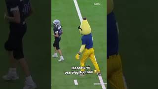 Mascots VS Pee Wee Football footballshorts football funny peeweefootball nfl [upl. by Onailime]