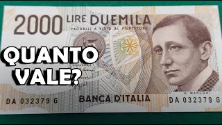 2000 Lire Guglielmo Marconi Banconota Soldi di Carta Duemila Lire Qual è il Valore Quanto Vale [upl. by Athallia]