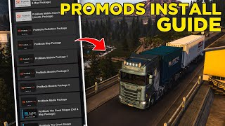 ProMods Complete Guide Requirements Download Addons Installation for ETS2 [upl. by Ahtibbat670]