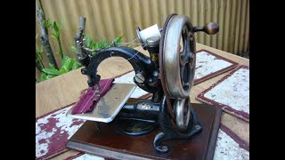 Old Vintage Antique Frister amp Rossmann Sewing Machine Wilcox Willcox amp Gibbs [upl. by Rodrique]