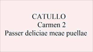 Lettura Metrica Catullo carmen2Passer deliciae meae puellae [upl. by Eyar]