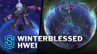 Winterblessed Hwei Skin Spotlight  PreRelease  PBE Preview  League of Legends [upl. by Gardas]