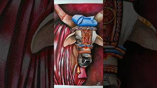 🎨 Stunning Traditional Cow Art – Vibrant Colors amp Details🐄Art Watercolor TraditionalArt ArtiQ565 [upl. by Josselyn]