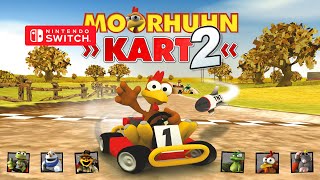 Moorhuhn Kart 2 Gameplay Nintendo Switch [upl. by Alyekahs409]